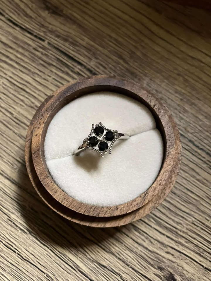 Black Spinel Ring - Stone of Power, Protection & Rebirth