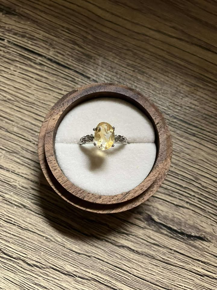 HQ Citrine Power Ring - Stone of Abundance, Joy & Manifestation