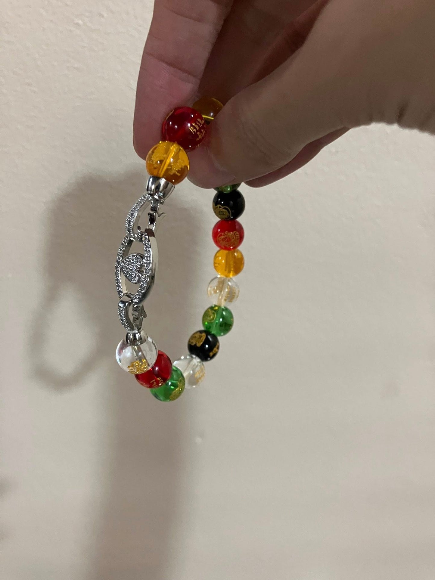 God of Wealth 5 Elements Crystal Bracelet