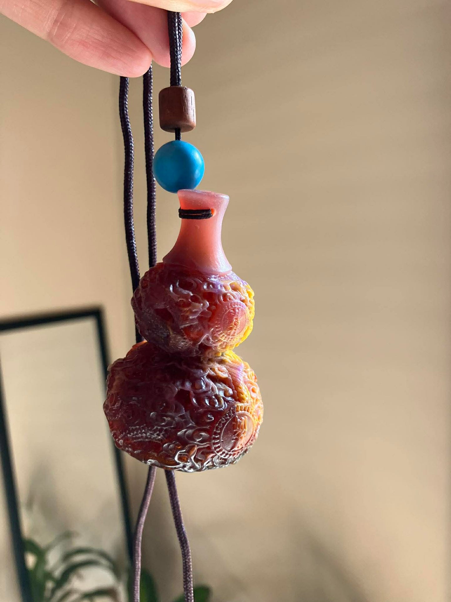 Ambergris Dragon Hulu Gourd Talisman
