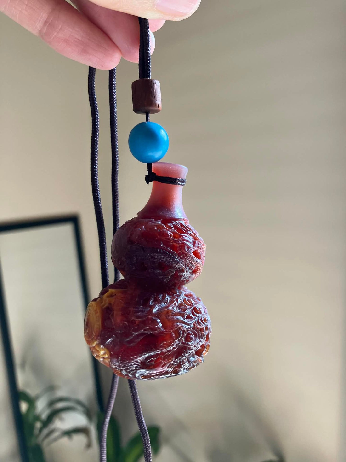Ambergris Dragon Hulu Gourd Talisman
