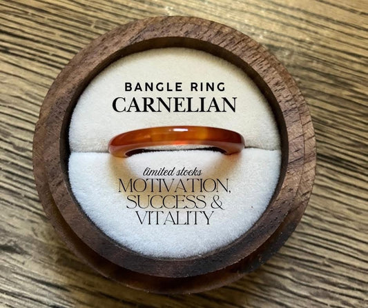 Carnelian Bangle Ring